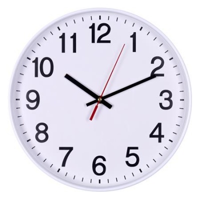 Falióra, 30 cm, OFFICE PRODUCTS, fehér keret