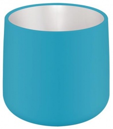Kaspó, kerámia, kerek, 13 cm, LEITZ "Cosy", nyugodtkék